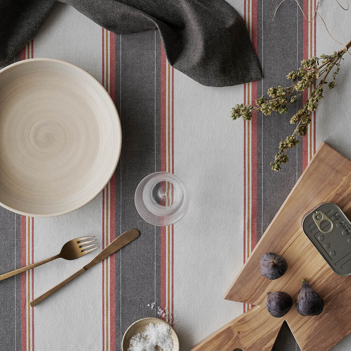 By Mogensen Duk 140x240 cm large stripes hvit