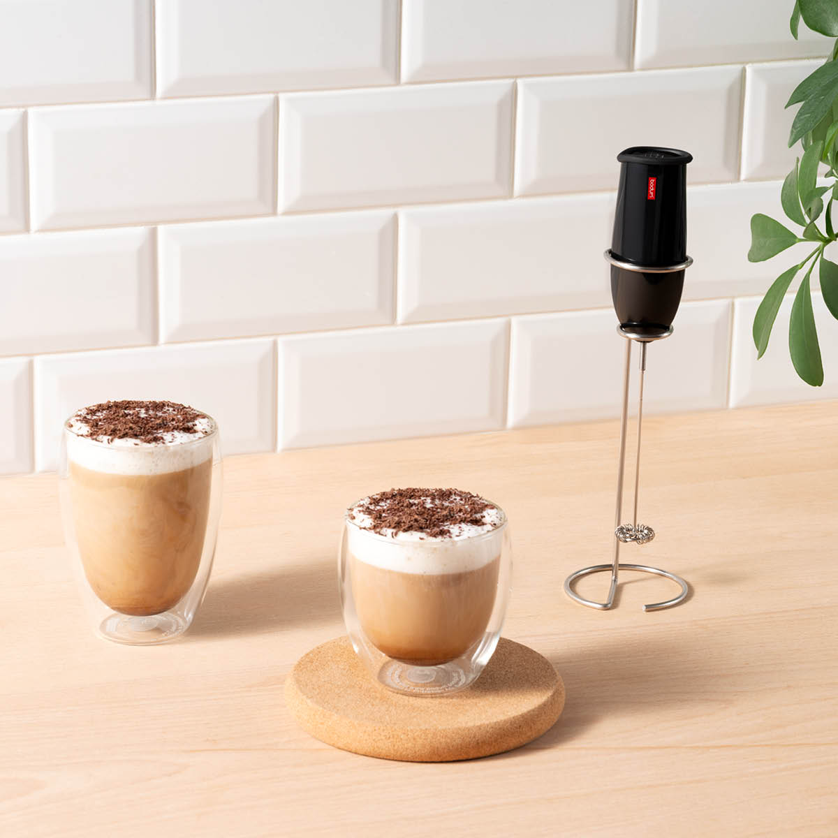 Bodum Schiuma batteridreven melkeskummer svart