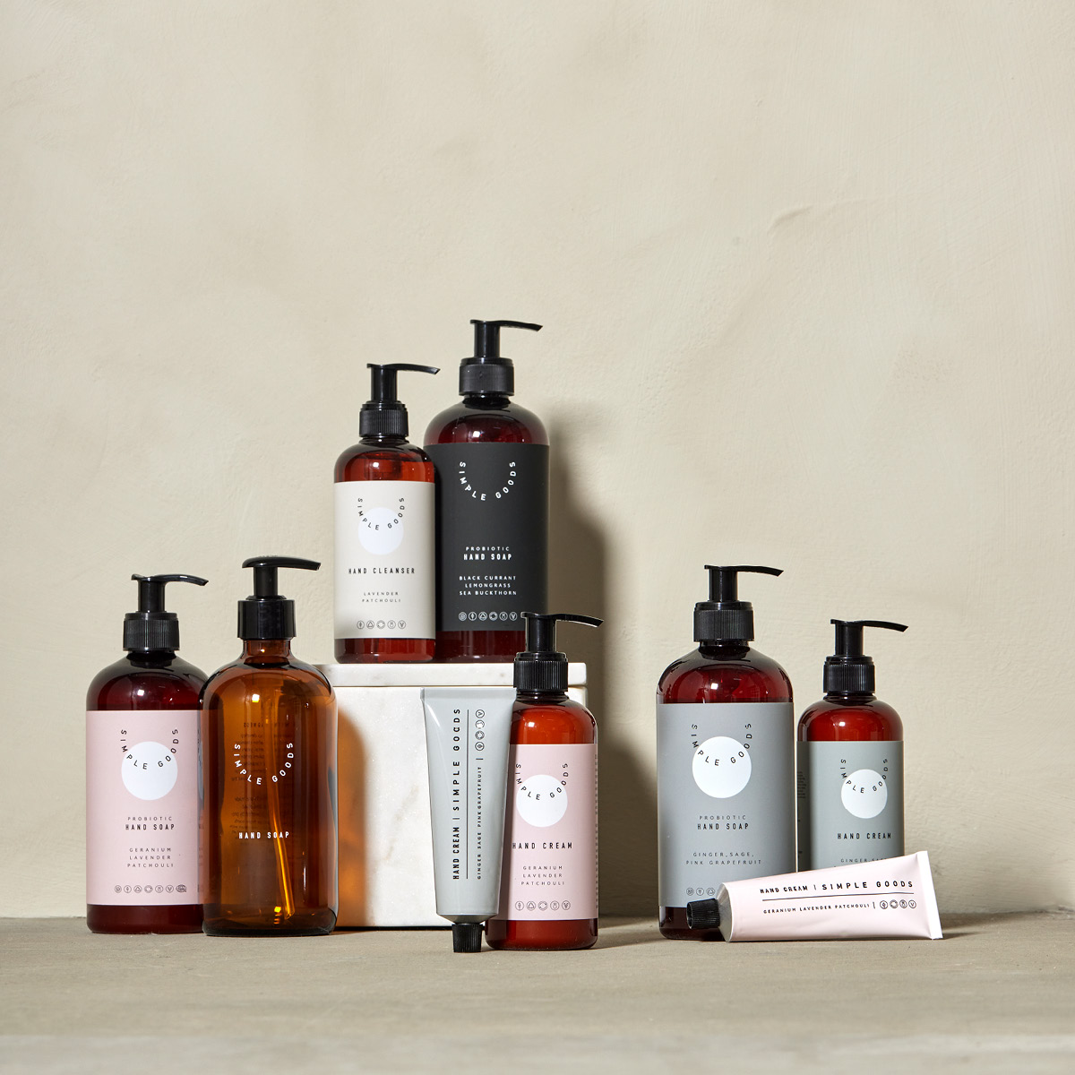 Simple Goods Grapefruit handtvål 450 ml pumpflaska ljusblå