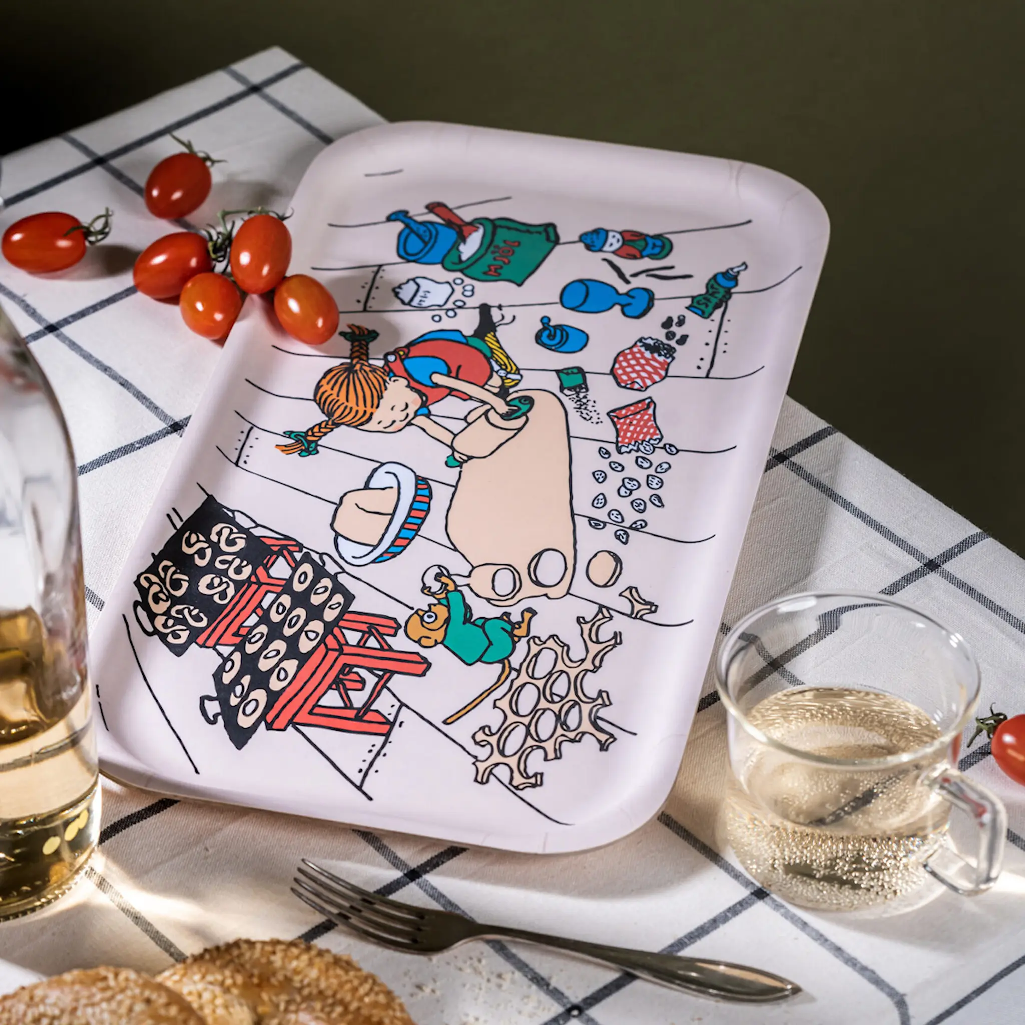 Muurla Pippi bricka 43x22cm bakning