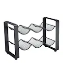 WineNest vinställ 6 flaskor svart