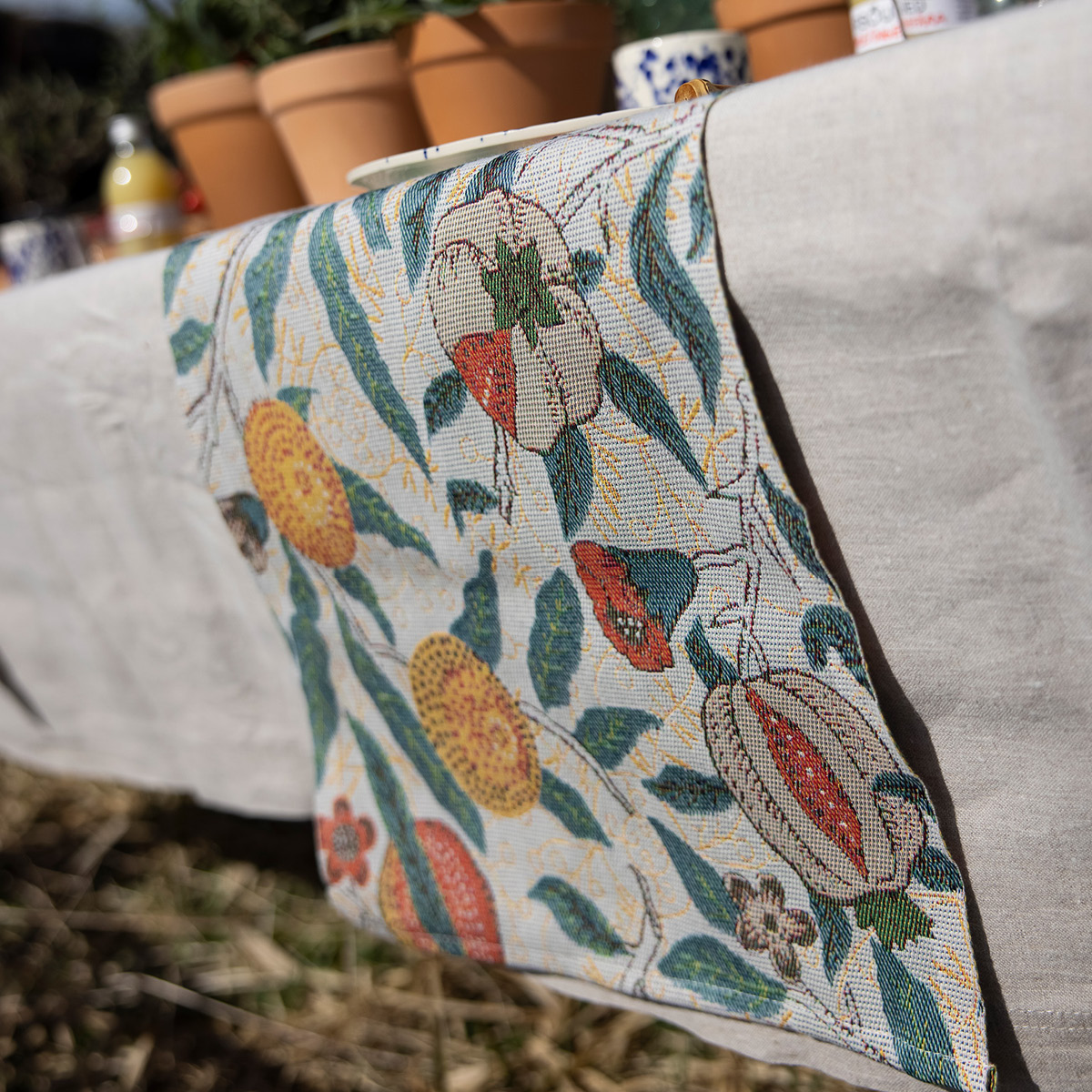 Ekelund Fruit handduk 35x50 cm gul