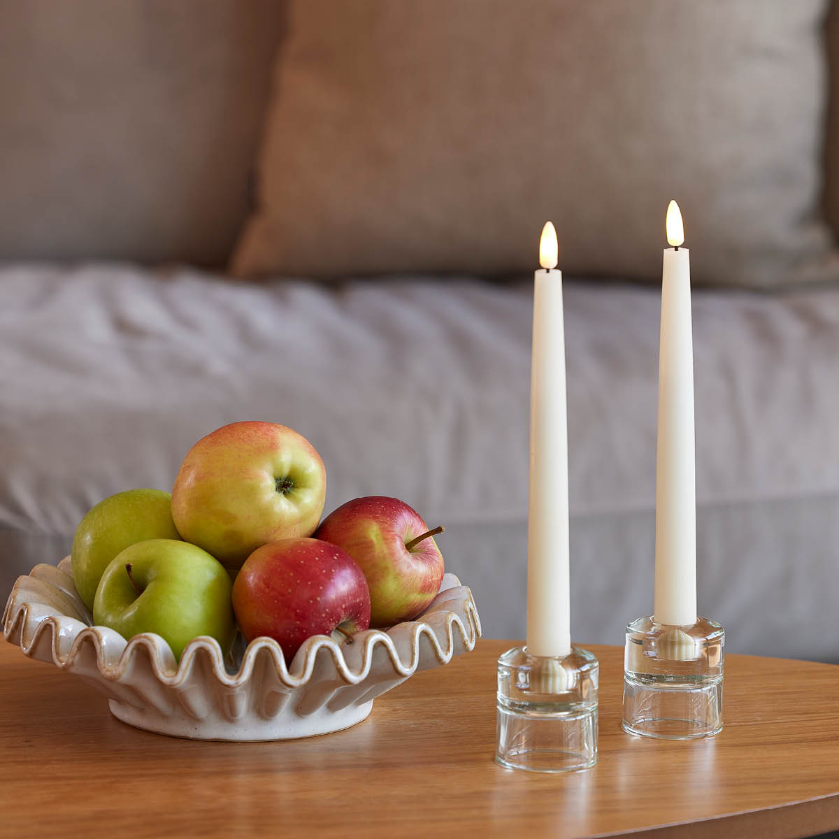 Edelweiss LED Kruunukynttilä 2,2x22 cm 2 kpl  Ivory