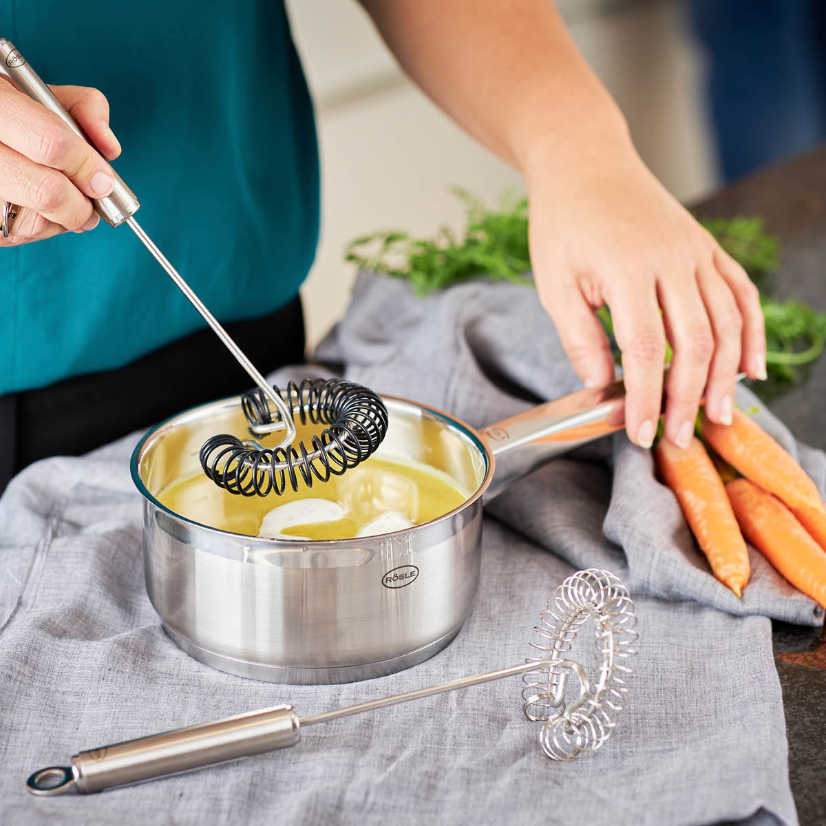 Rösle Vispilä 27 cm Teräs/Musta