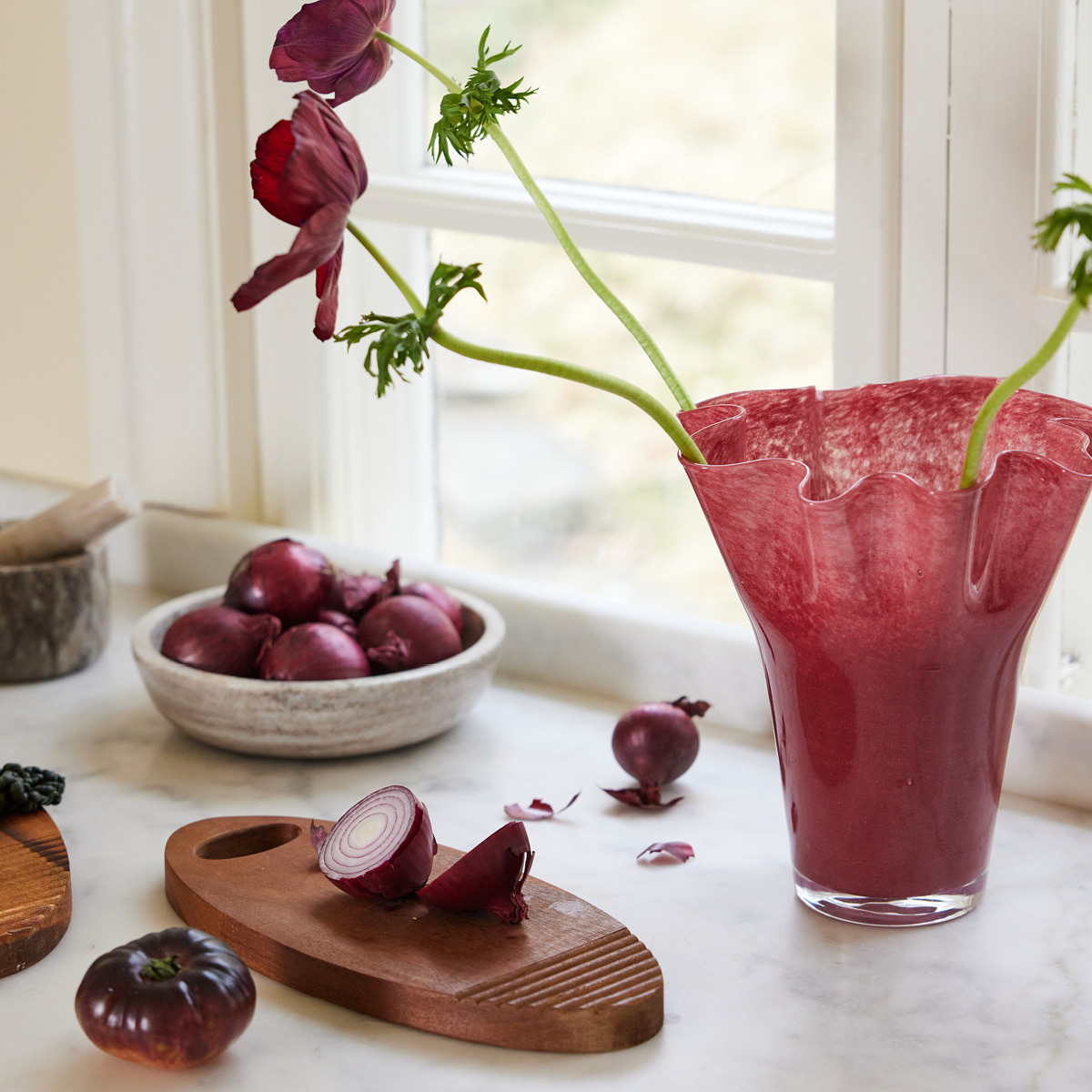 Sagaform Viva vas 20 cm vinröd