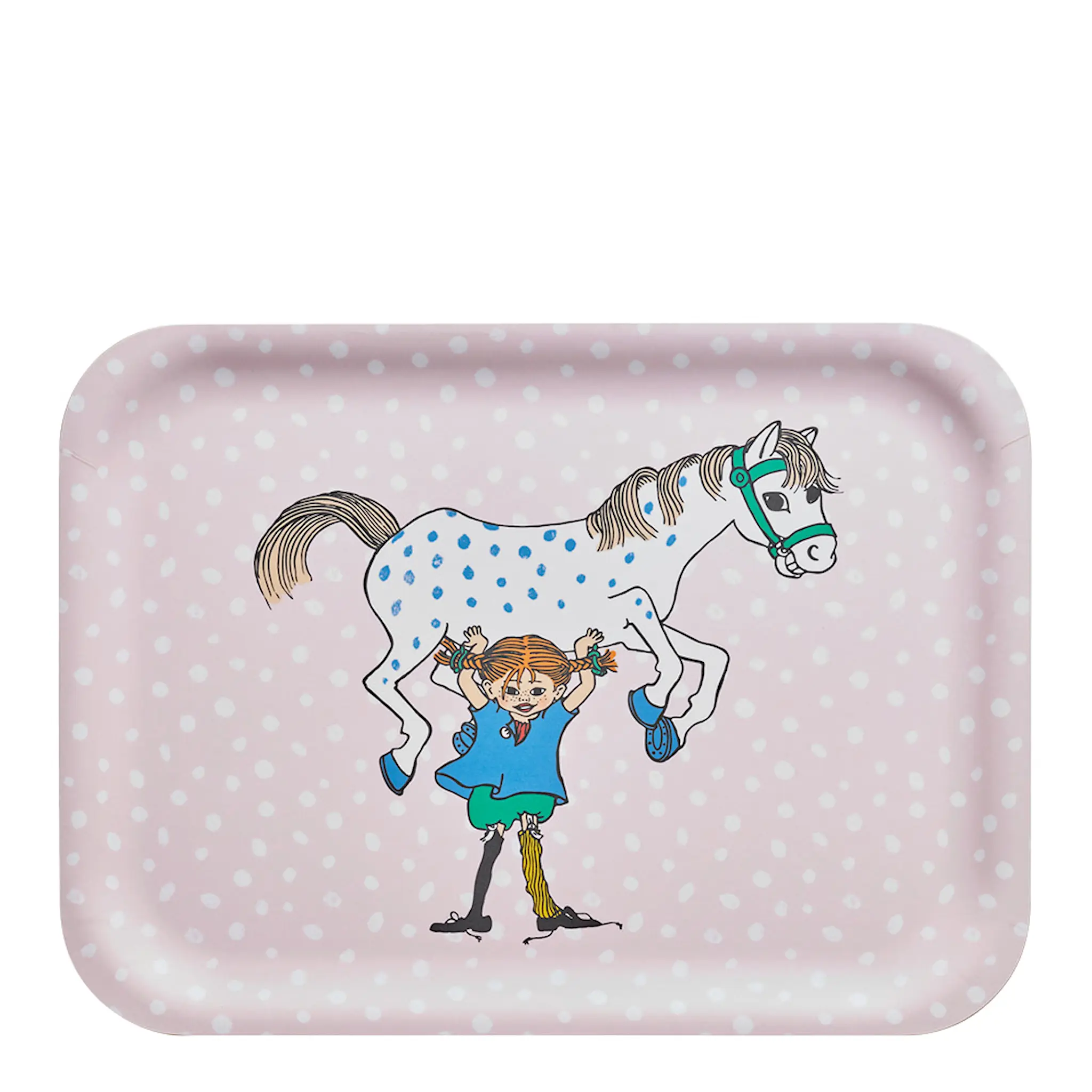 Muurla Pippi bricka 27x20 cm lilla gubben