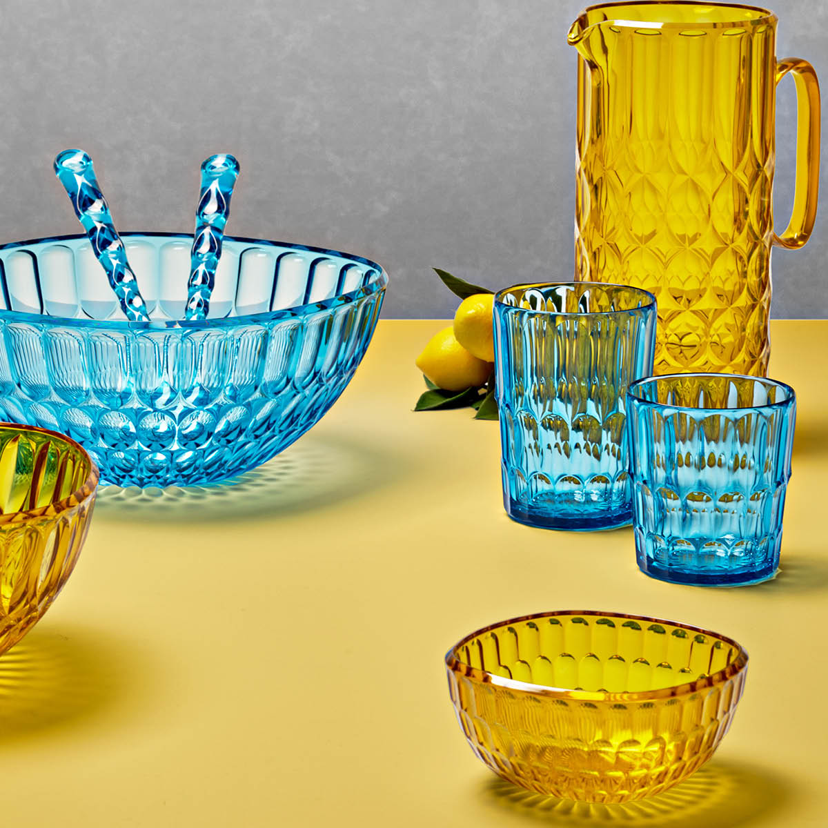 Guzzini Vanity Salaattiottimet 2 osaa Sea Blue