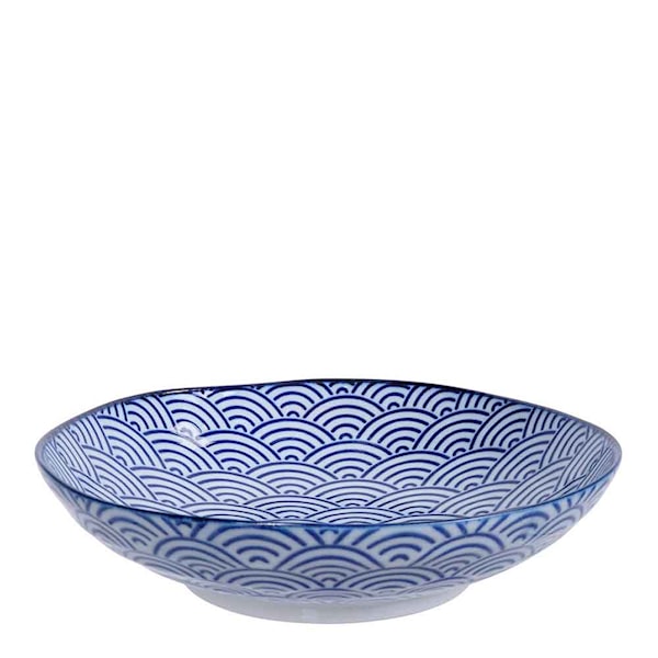 Nippon Blue Pastatallrik 21 cm Wave