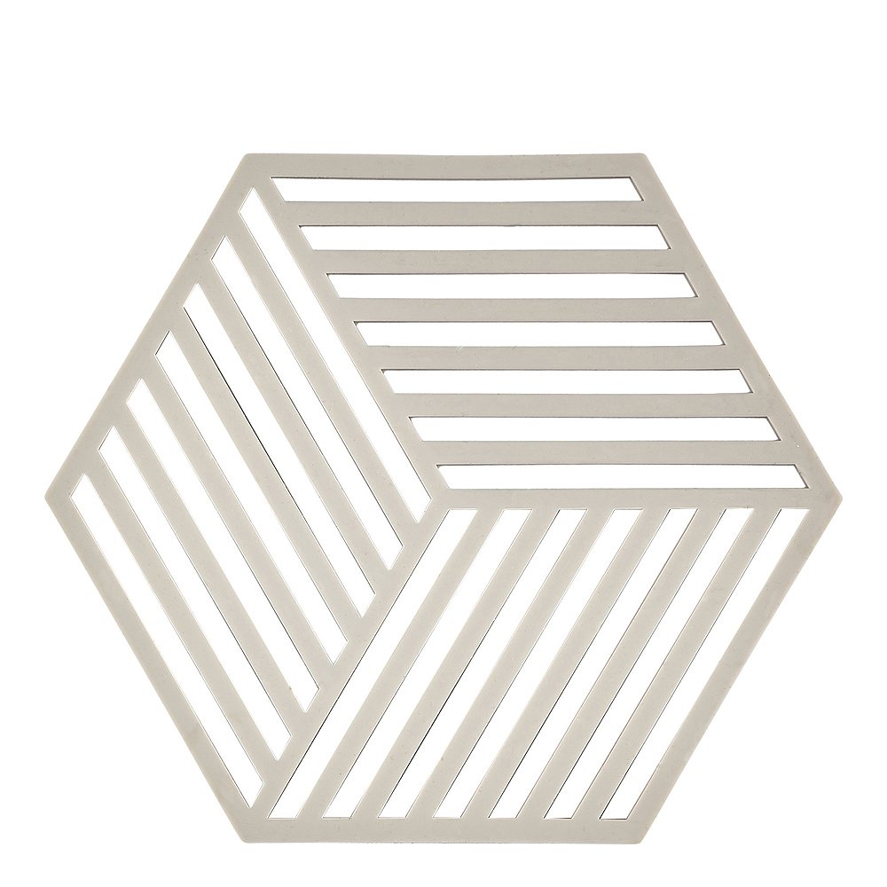 Zone Denmark - Hexagon Pannunalunen Silikoni 16 cm Harmaa