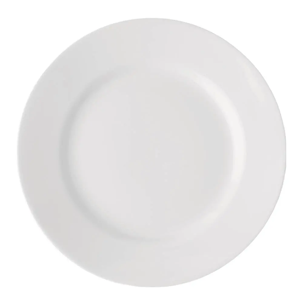 Bas tallerken med fane 28 cm hvit
