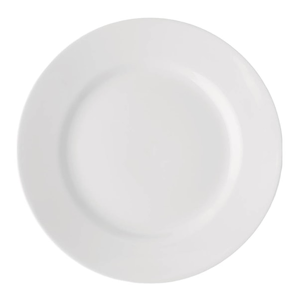 Bas tallrik med bräm 28 cm vit