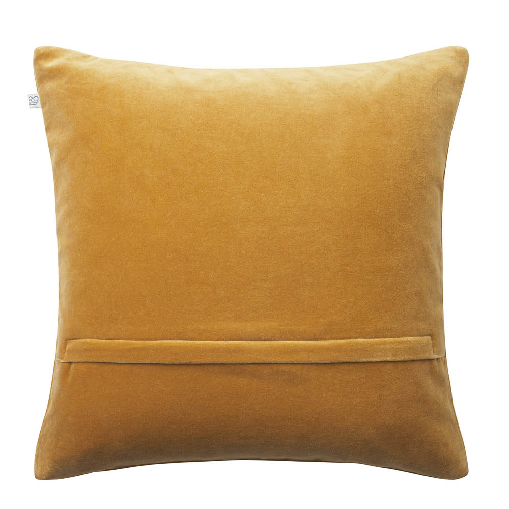 Chhatwal & Jonsson Roma putetrekk velur 50x50 cm Masala Yellow/Cognac