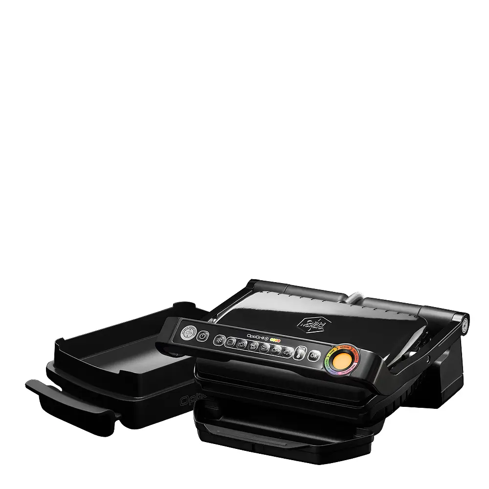 OptiGrill+ Pöytägrilli ja alusta Musta
