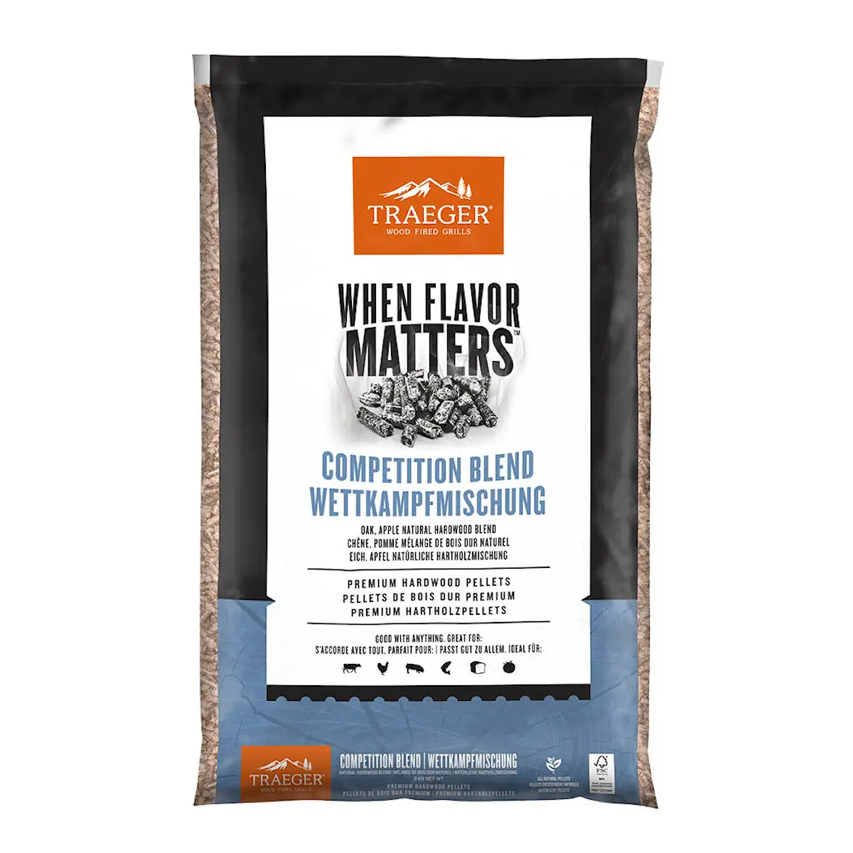 Traeger Competition Blend träpellets 9 kg FSC