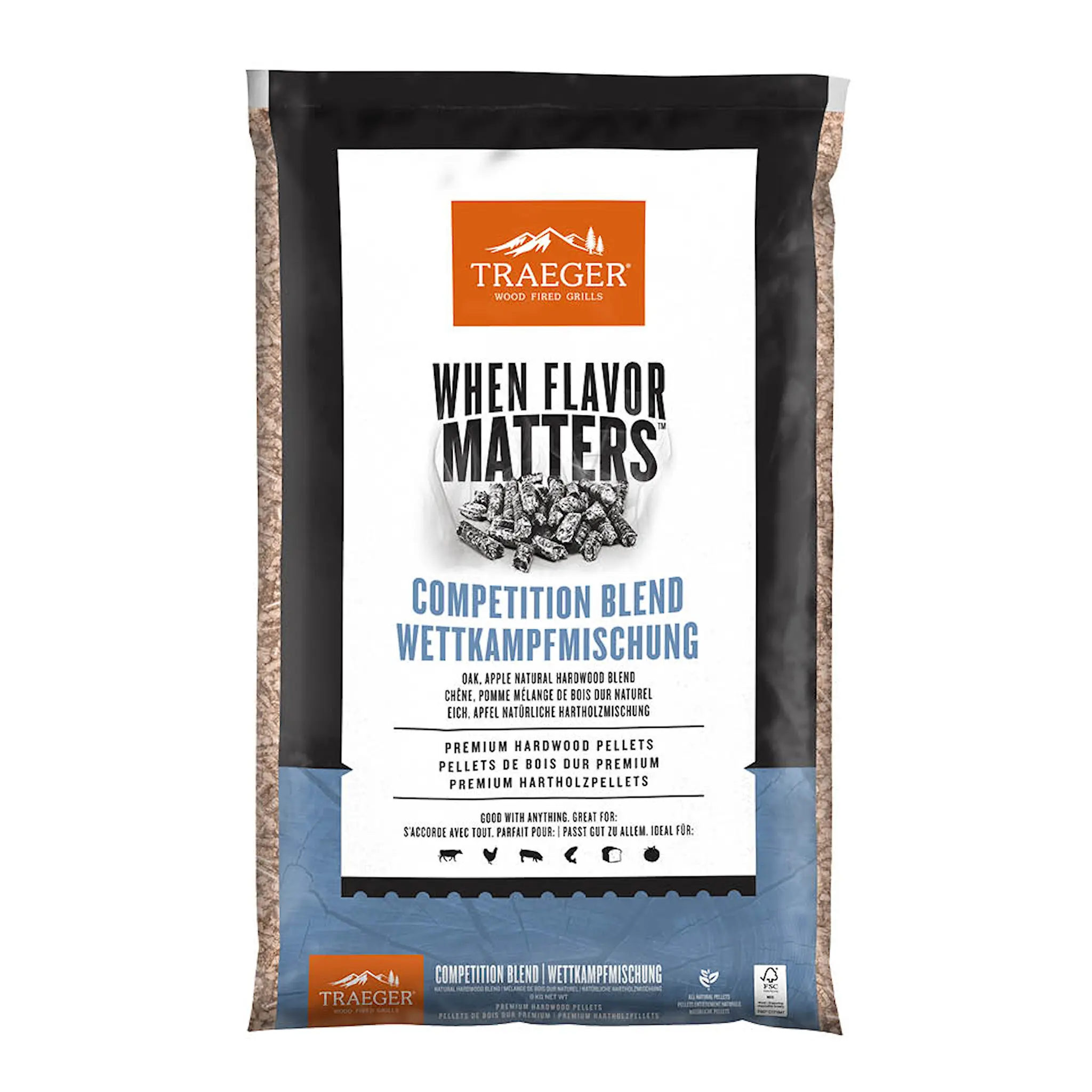 Traeger Competition Blend puupelletit 9 kg FSC