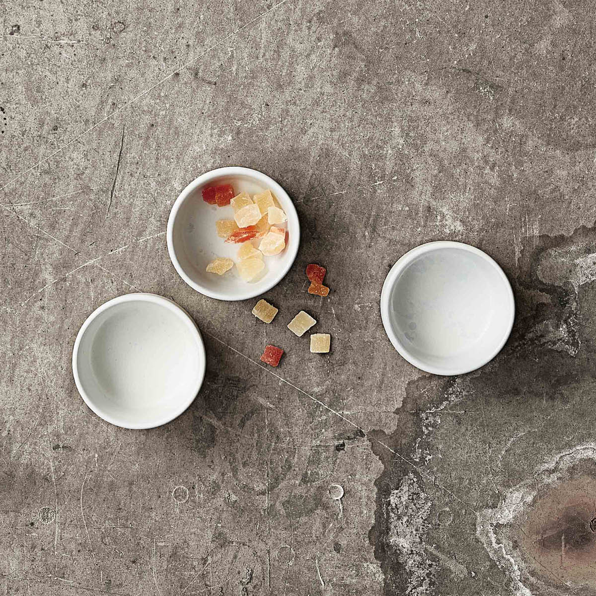 Aida Raw miniskåler 3 stk arctic white