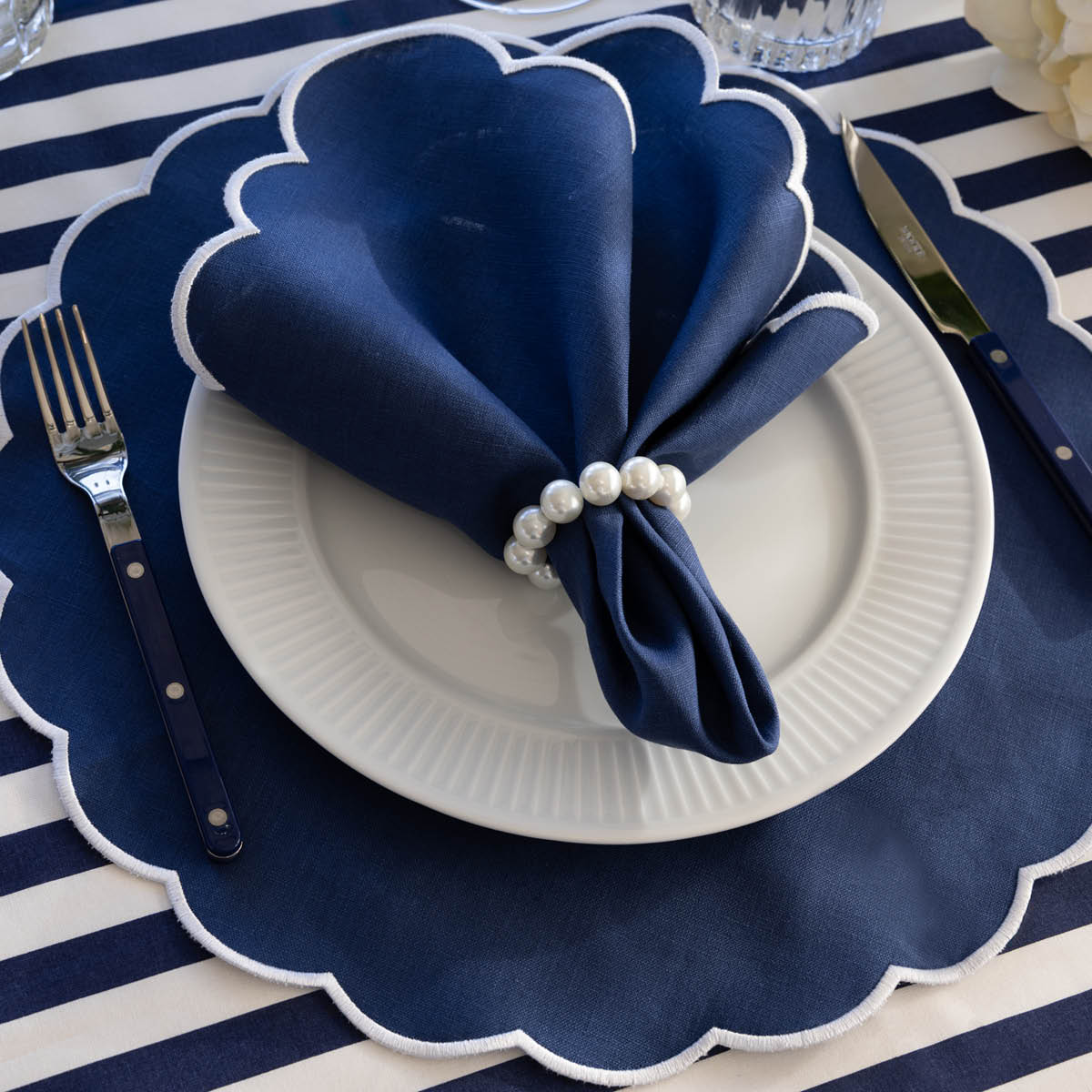 Von Norten Grace Scallop Pöytätabletti 42 cm 2 kpl Riviera