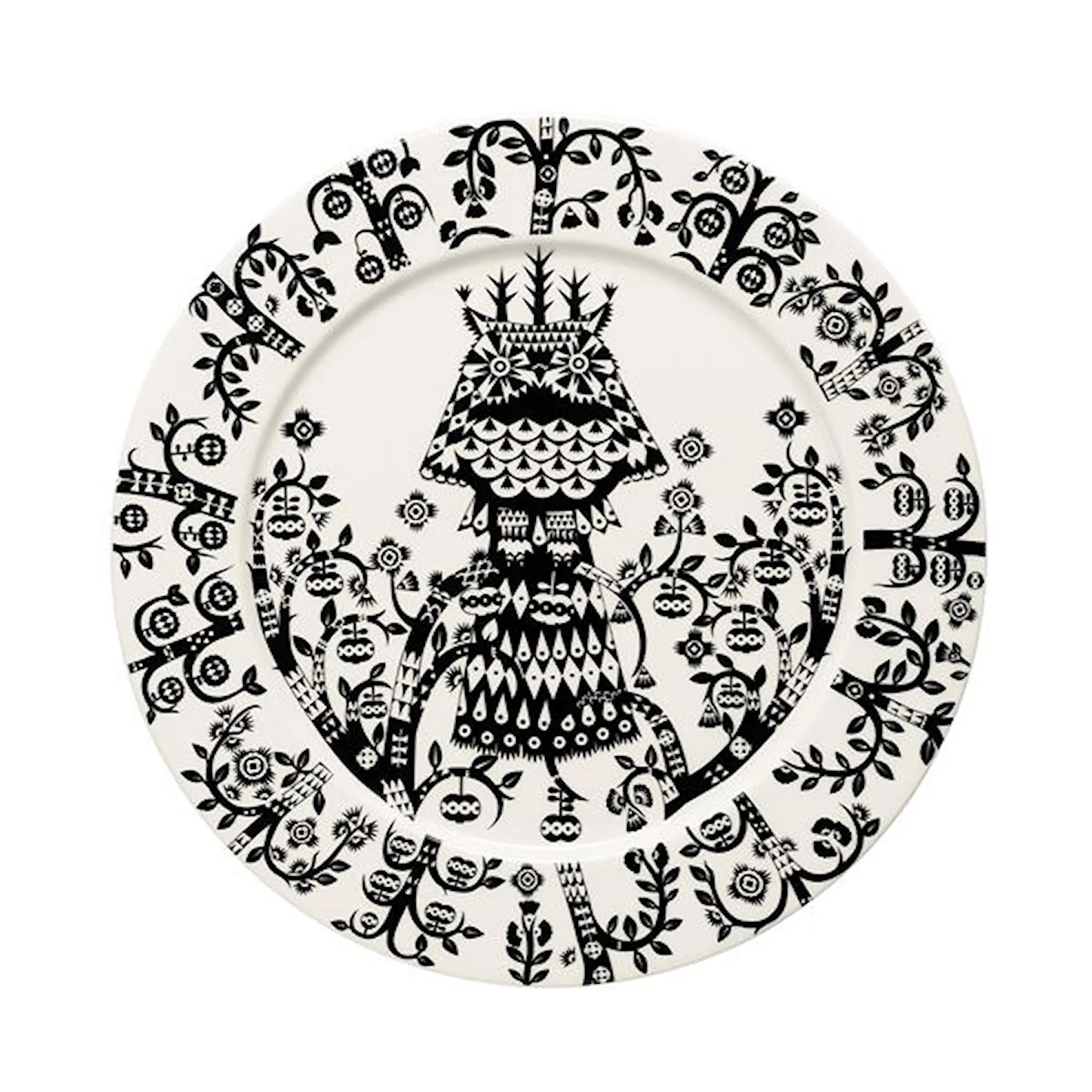 iittala Taika Lautanen Pöllö 27 cm Musta