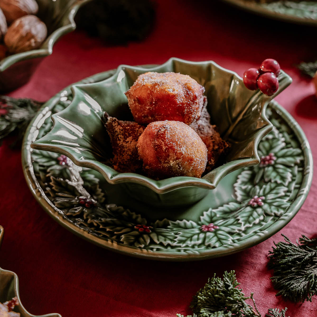 Bordallo Pinheiro Holly Kulho 21,5x15,5 cm Vihreä