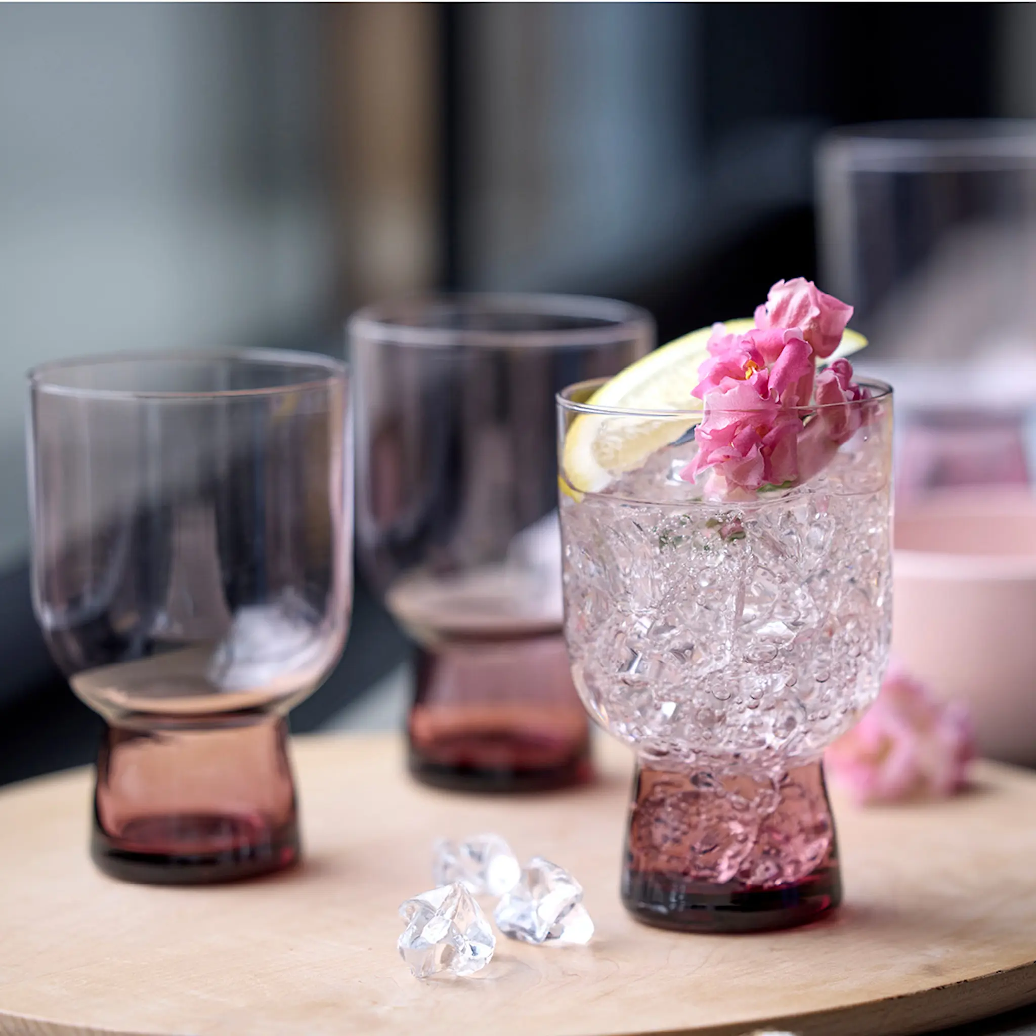 Lyngby Glas Sorrento vattenglas 30 cl 4-pack rosa