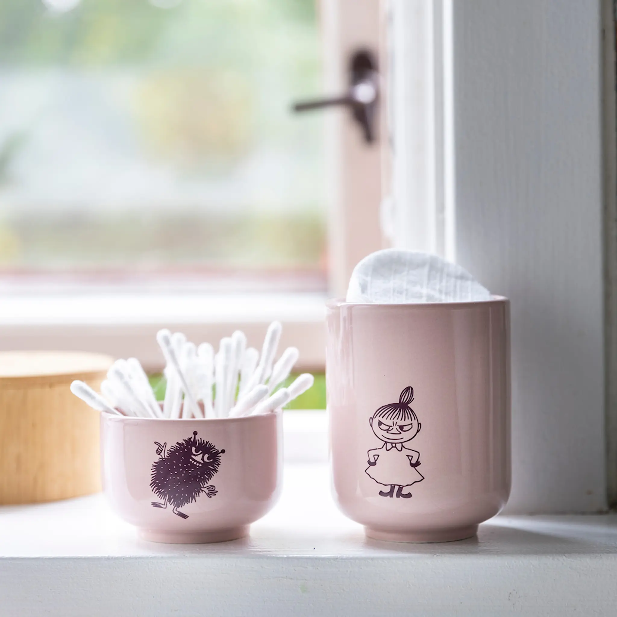 Dsignhouse x Moomin Mumin skål med lock 7x5 cm rosa