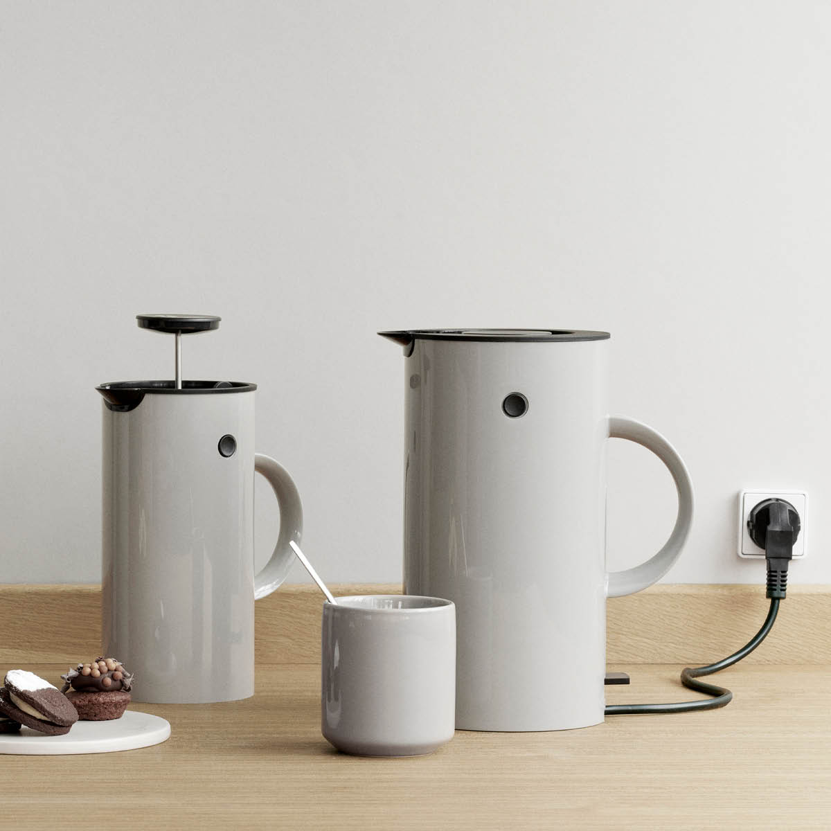 Stelton EM77 vannkoker 1,5L lys grå