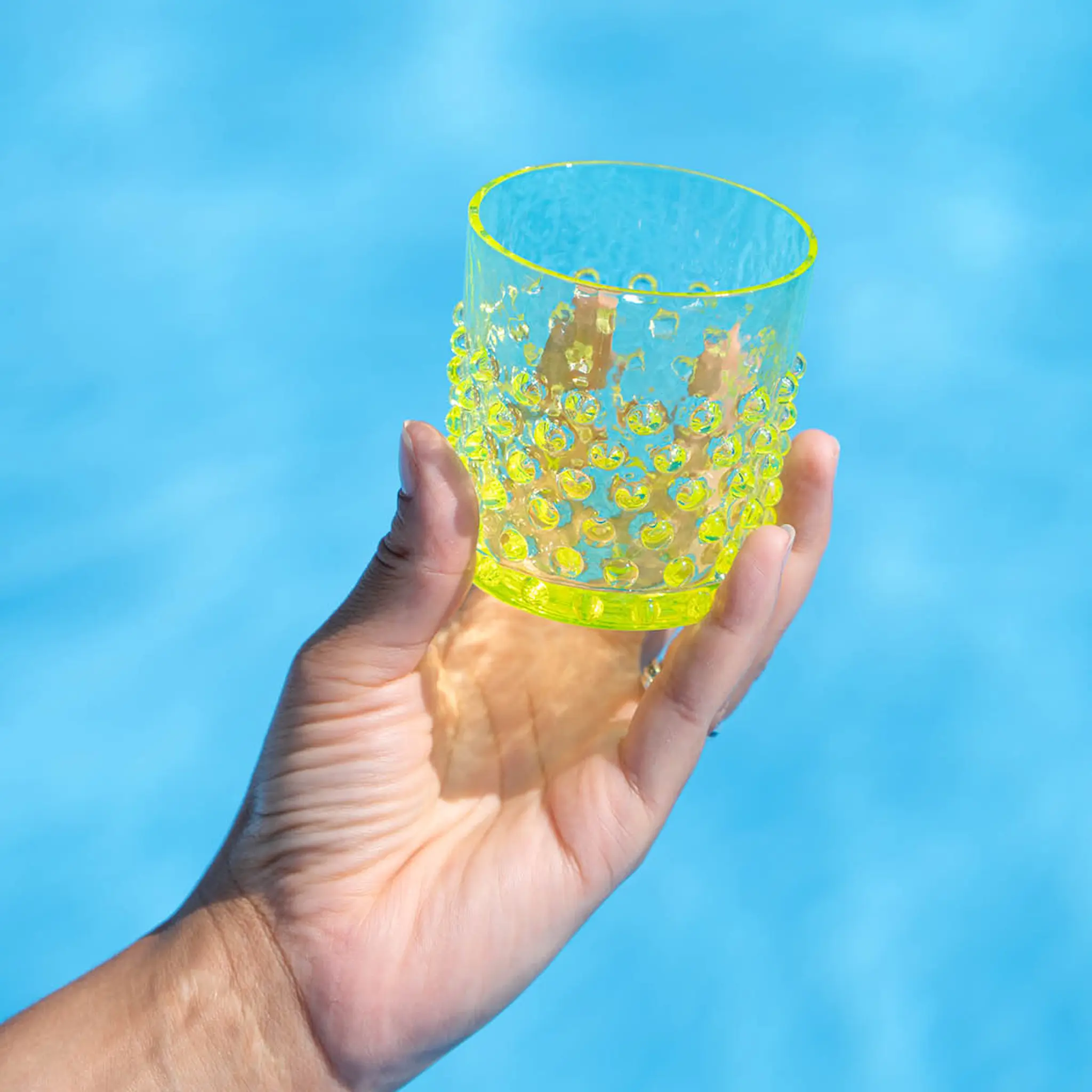 Klimchi Hobnail vannglass 15 cl neon citrine hover