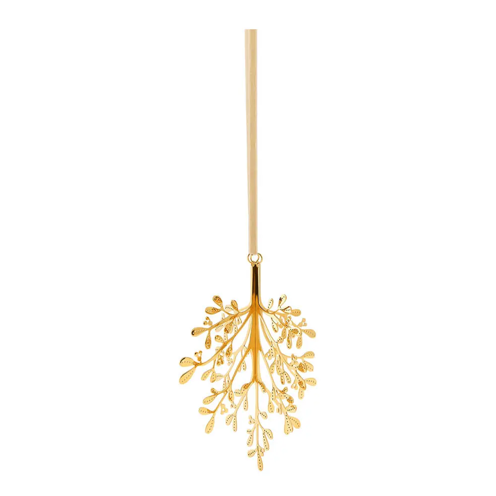 Mistletoe juledekorasjon 20 cm messing