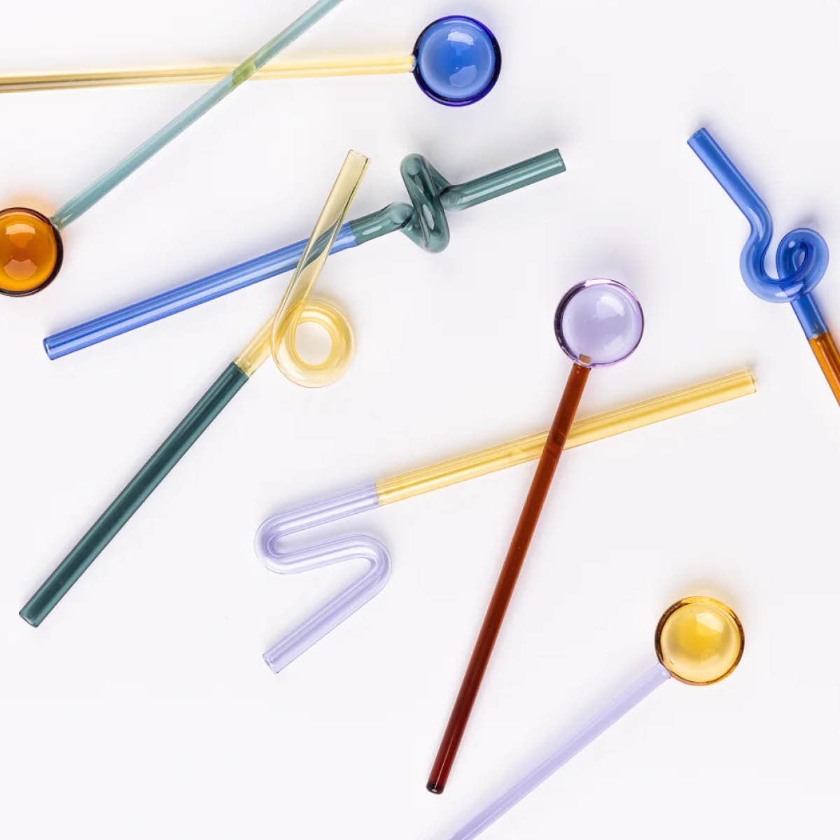 Tranquillo Rainbow skje 18 cm 2 stk lilla/rød