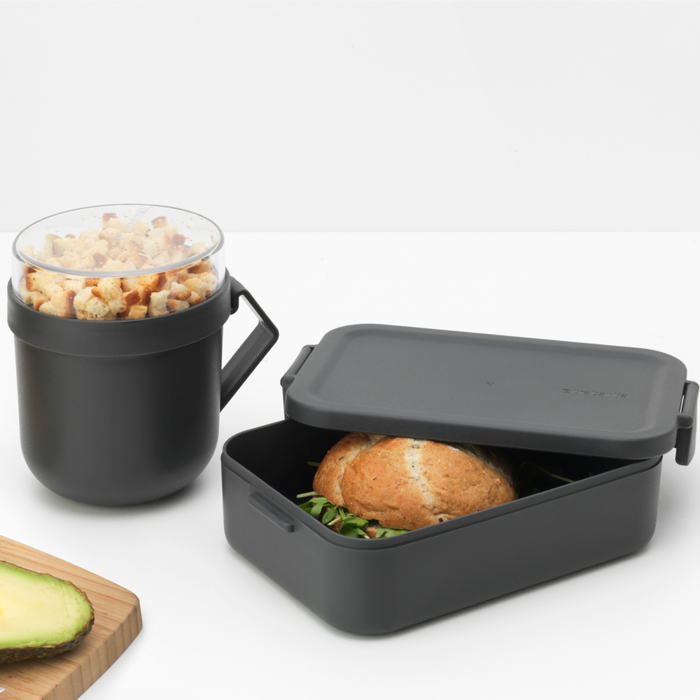 Brabantia Make & Take lunchset 2 delar mörkgrå