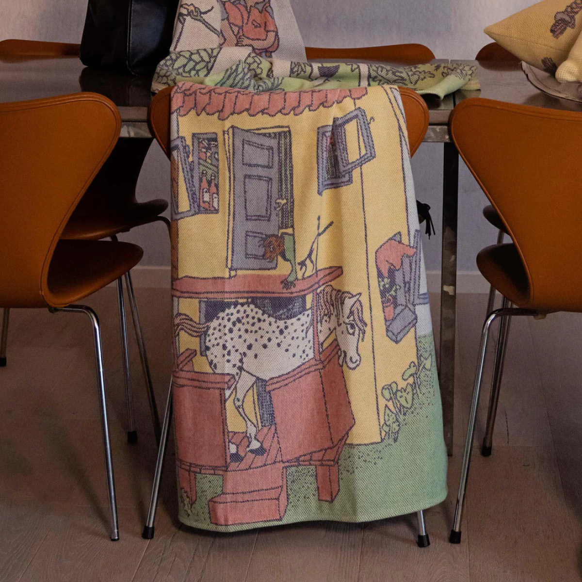 Ekelund Pippi babyfilt 72x105 cm Villa Villekulla