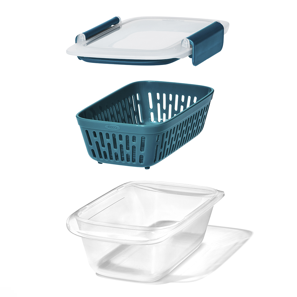 Oxo Prep & Go Säilytysrasia siivilällä 450 ml