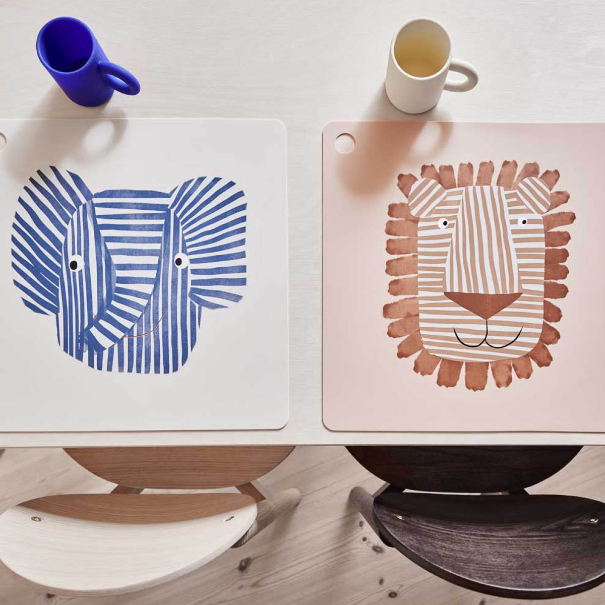 OYOY Lobo Lejon bordsunderlägg 38 cm Caramel