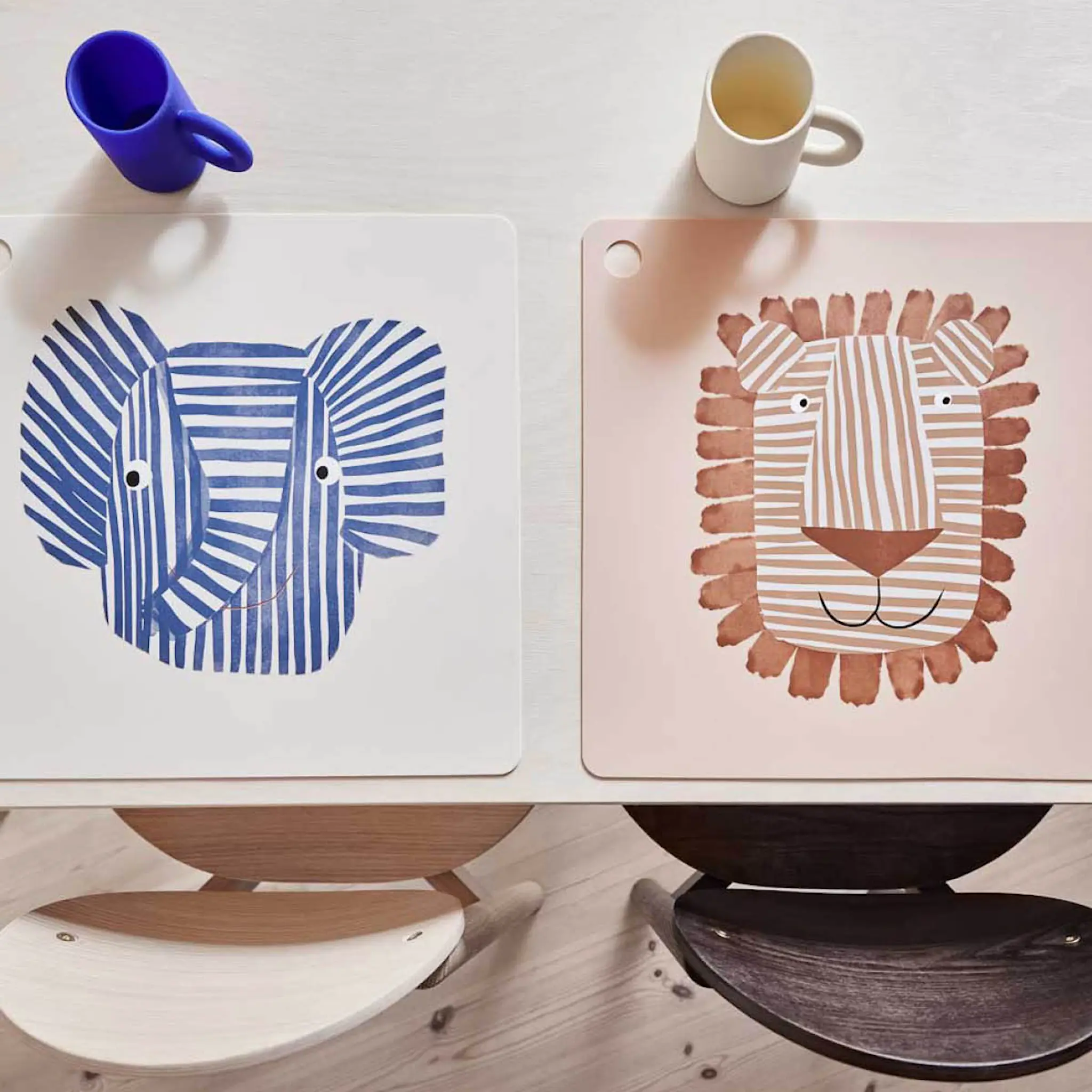 OYOY Lobo Lejon bordsunderlägg 38 cm Caramel