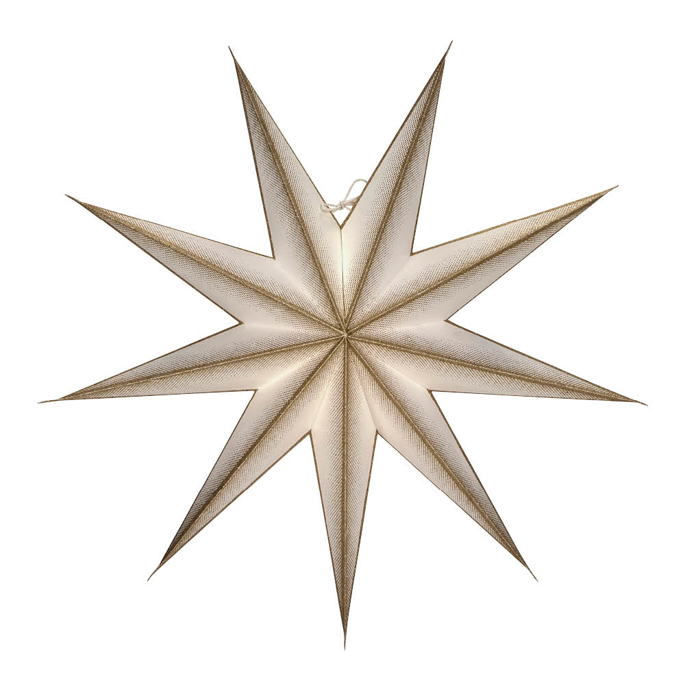 House Doctor 9 Point adventsstjärna 60 cm off-white champagne