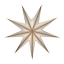 9 Point adventsstjärna 60 cm off-white champagne