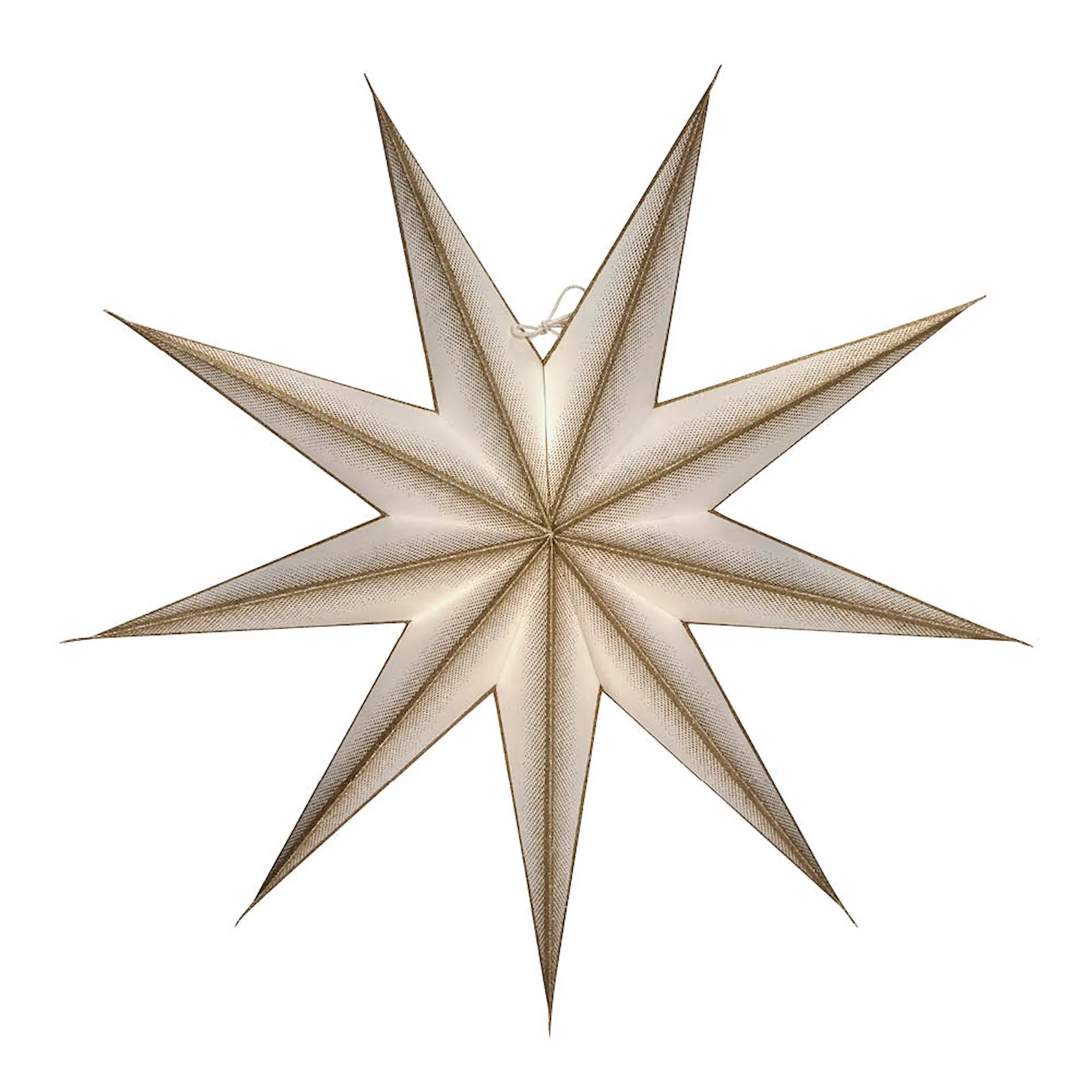 House Doctor 9 Point adventsstjärna 60 cm off-white champagne