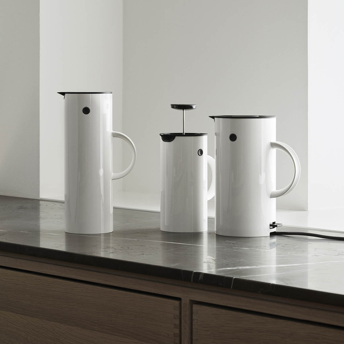 Stelton EM77 Vattenkokare 1,5 L Vit