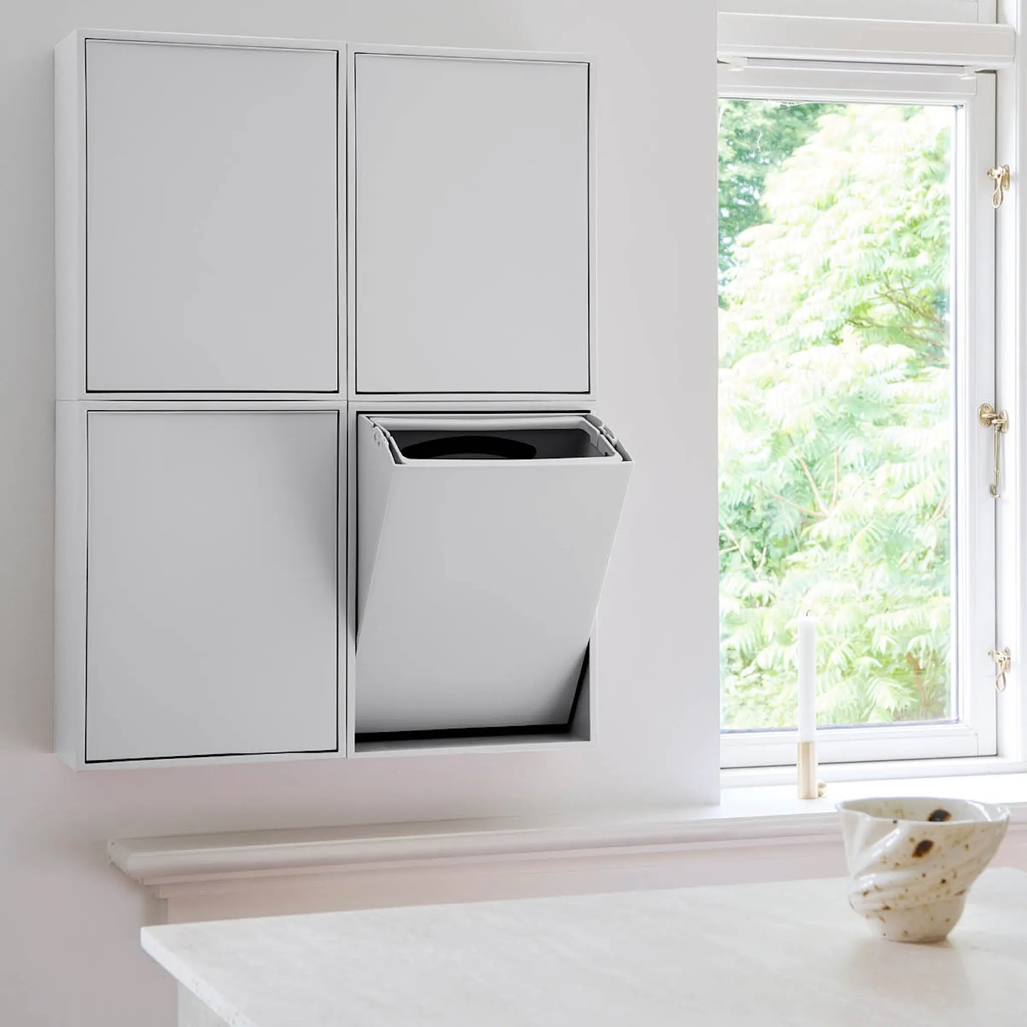 ReCollector Recycling Lajittelulaatikko 30x15x40 cm Brilliant White