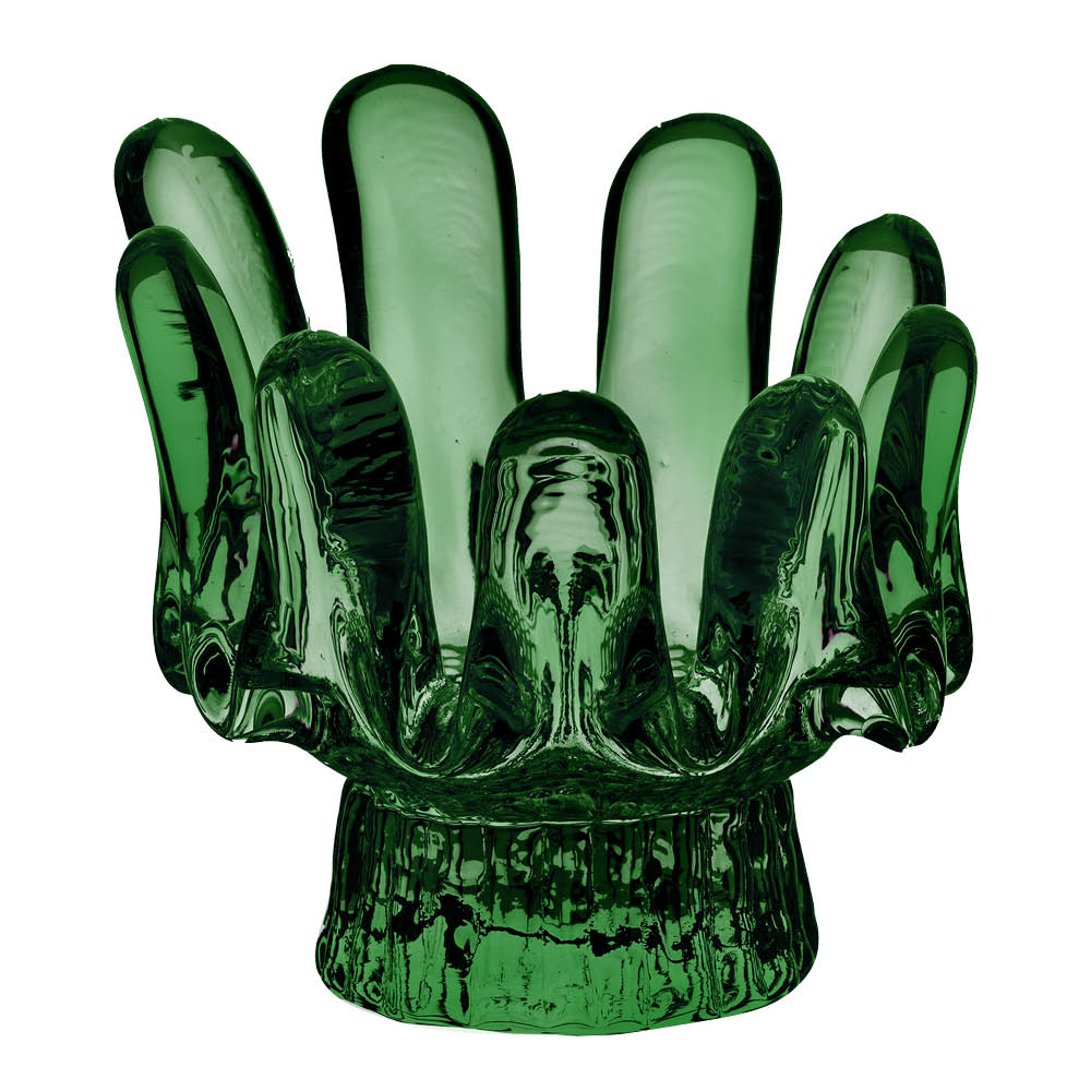 Kosta Boda Sunflower lyslykt 9,2 cm emerald green