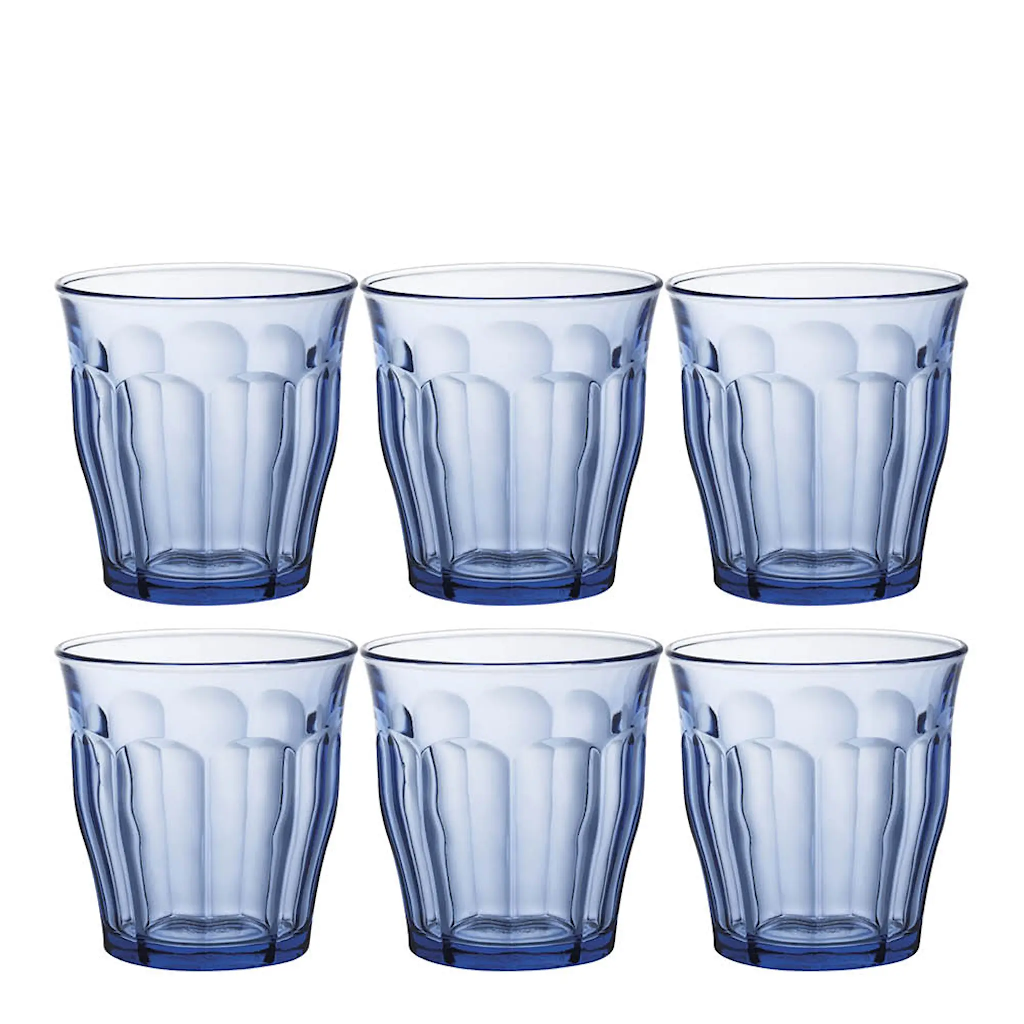 Duralex Picardie vannglass 31 cl 6 stk marin blå