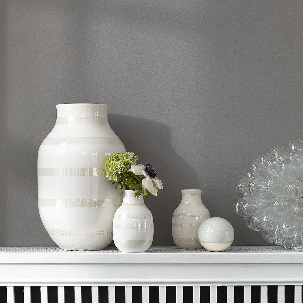 Kähler Omaggio Maljakko 30,5 cm Helmiäinen