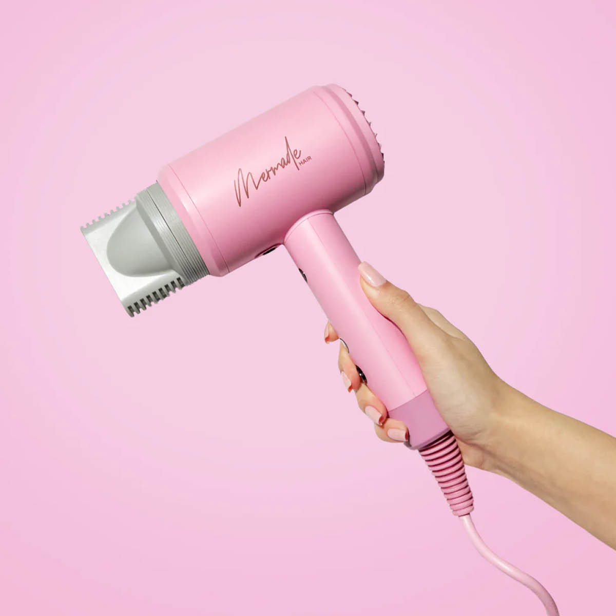 Mermade Hårføner 28x14 cm rosa