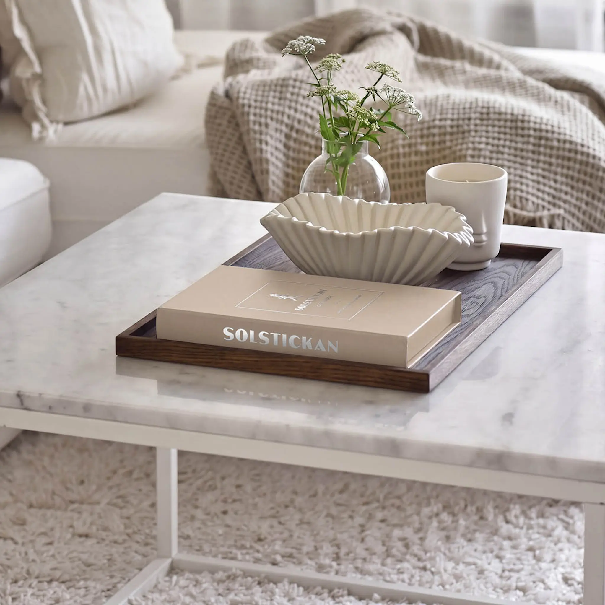 SOLSTICKAN Brandfilt Edition 120x120 cm beige