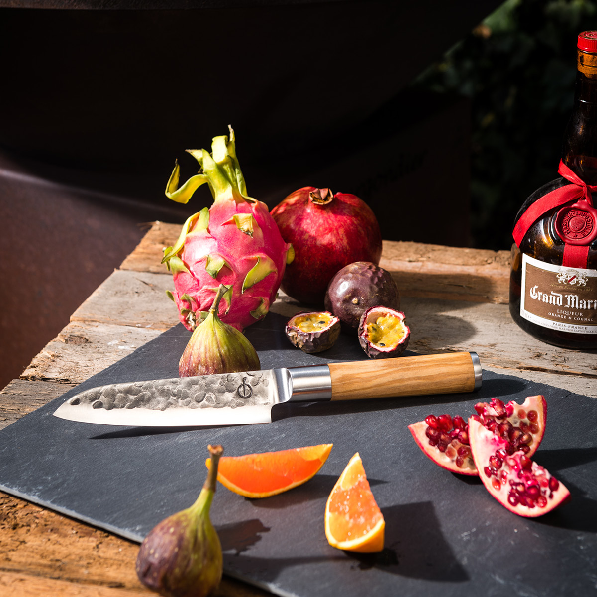 Forged Santokukniv 29 cm olive