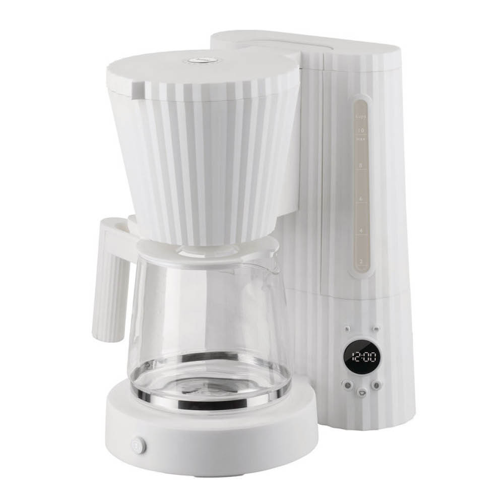 Alessi - Plissé Kahvinkeitin 1,5 L MDL14 Valkoinen