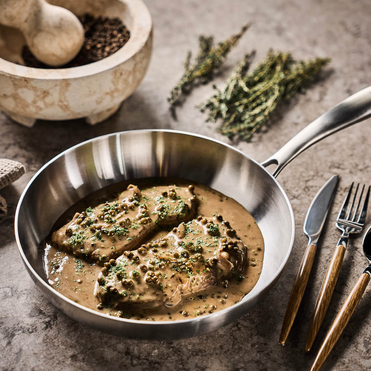 Modern House Chef Ørjan Paistinpannu 28 cm Harjattu teräs