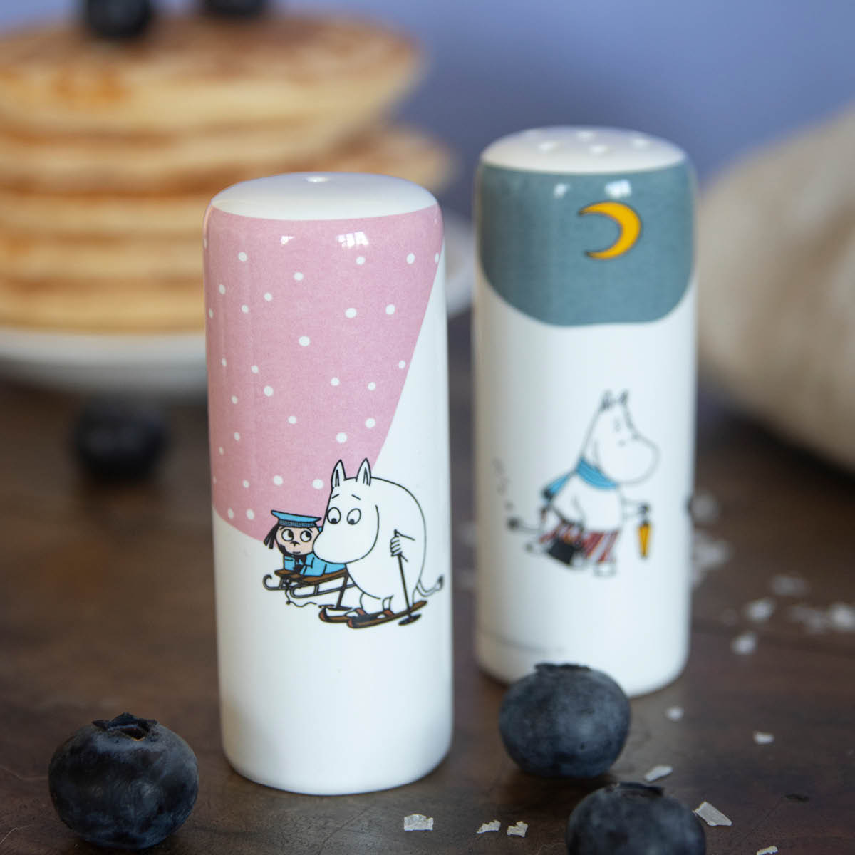 Pluto Mumin salt- och pepparkar 8 cm Winter