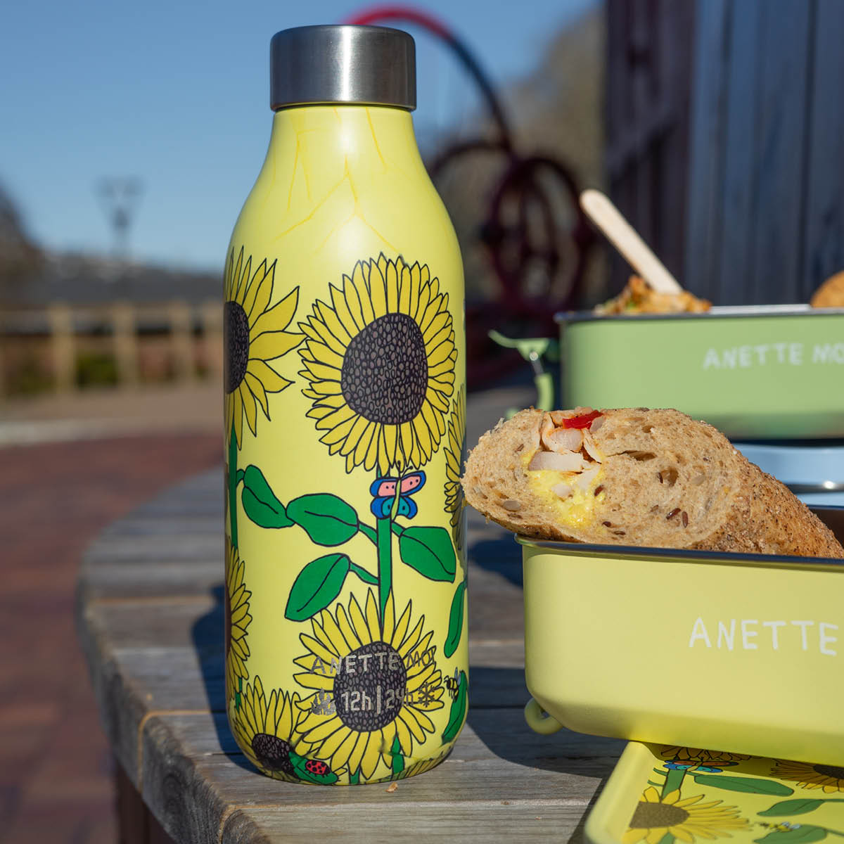 Les Artistes Anette Moi termospullo 0,5 L Solsikke keltainen
