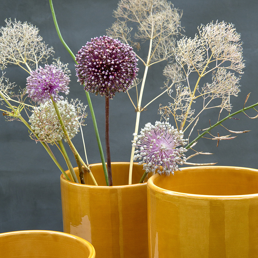 Bergs Potter Oak Vas 40 cm Gul amber